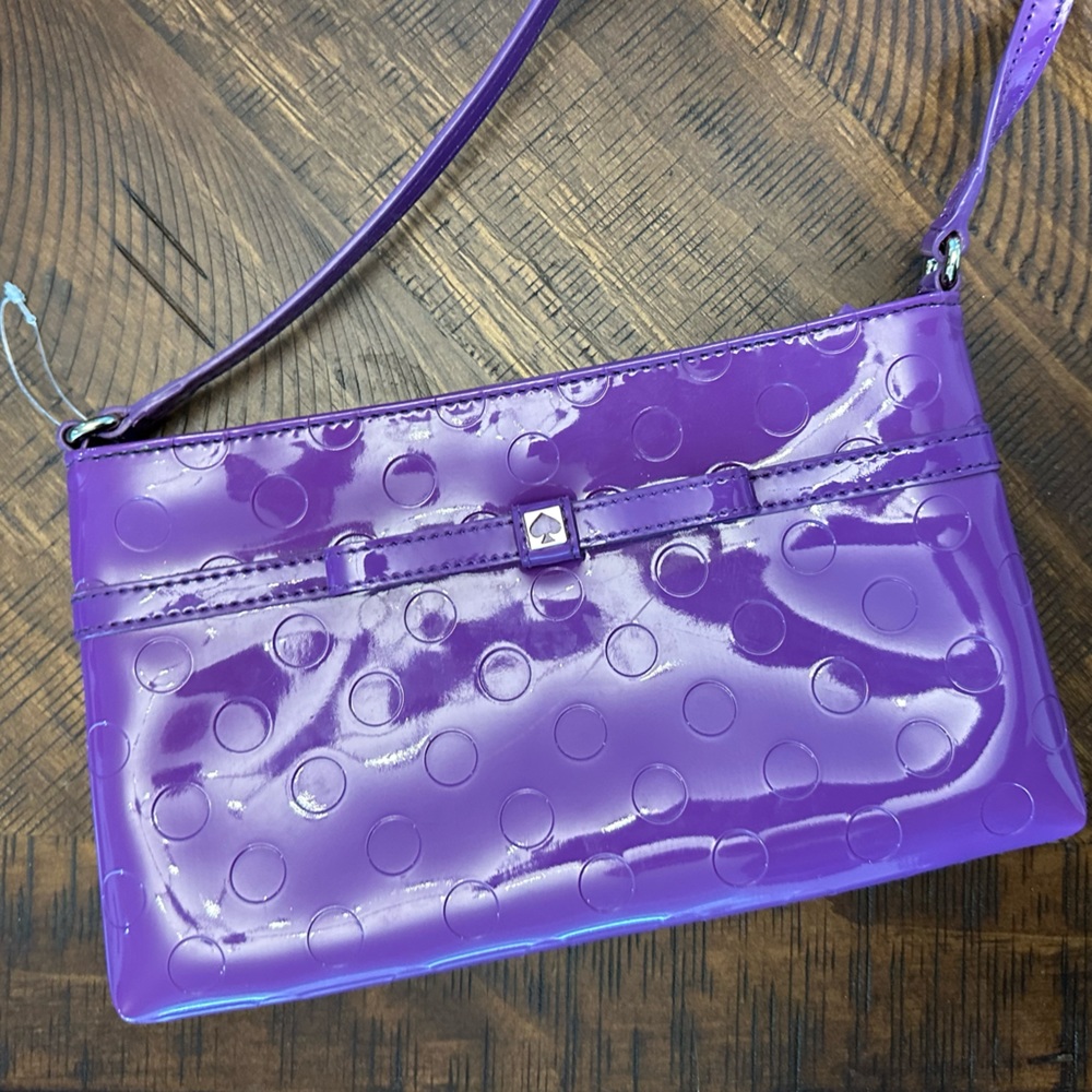 NWOT KATE SPADE Camellia Street Amy Patent Leather Small Designer Crossbody Bag - Picture 8 of 8